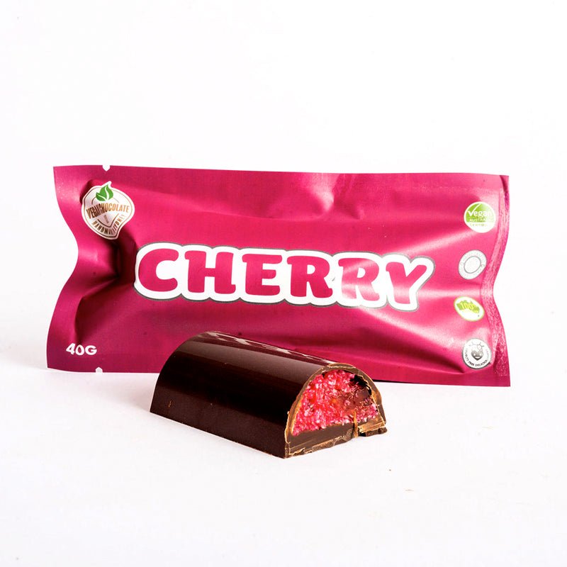 Classic Vegan Chocolate Cherry (80g) | Vegan Chocolate Co