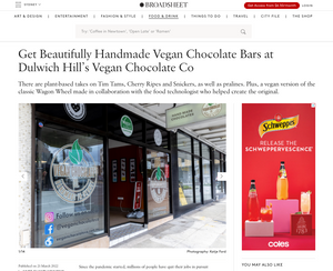 Get Beautifully Handmade Vegan Chocolate Bars at Dulwich Hill’s Vegan Chocolate Co