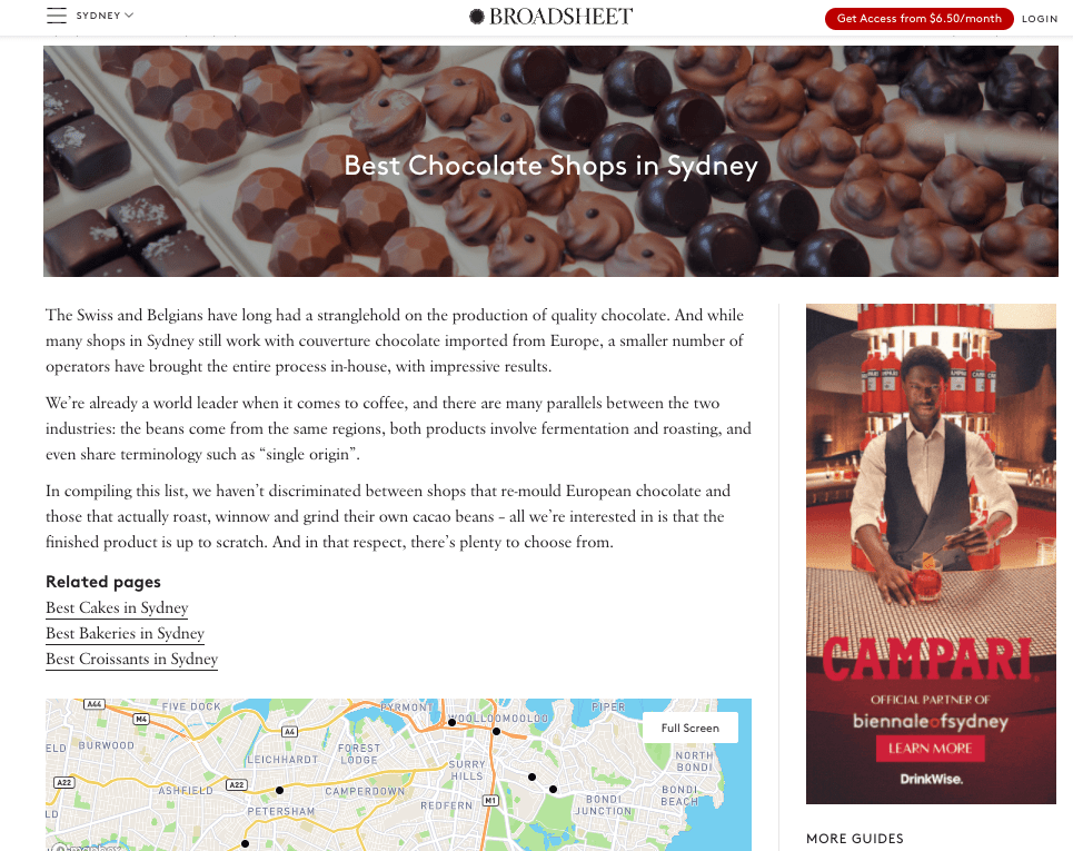 Best Chocolate Shop in Sydney