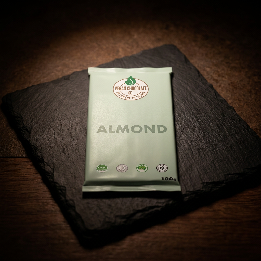 Vegan Almond Bar (100g) Gluten Free — Vegan Chocolate Co