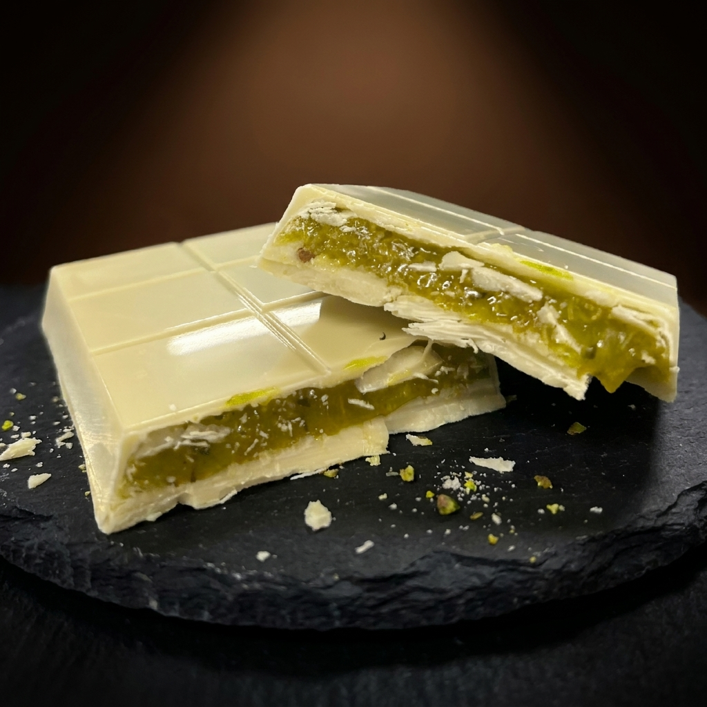 Vegan White Chocolate Pistachio Crunch Bar 200g — Vegan Chocolate Co