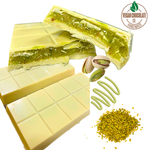 Vegan White Chocolate Pistachio Crunch Bar