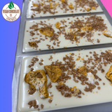 Vegan White Chocolate Bar With Golden Gaytime Crumble