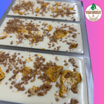Vegan White Chocolate Bar With Golden Gaytime Crumble