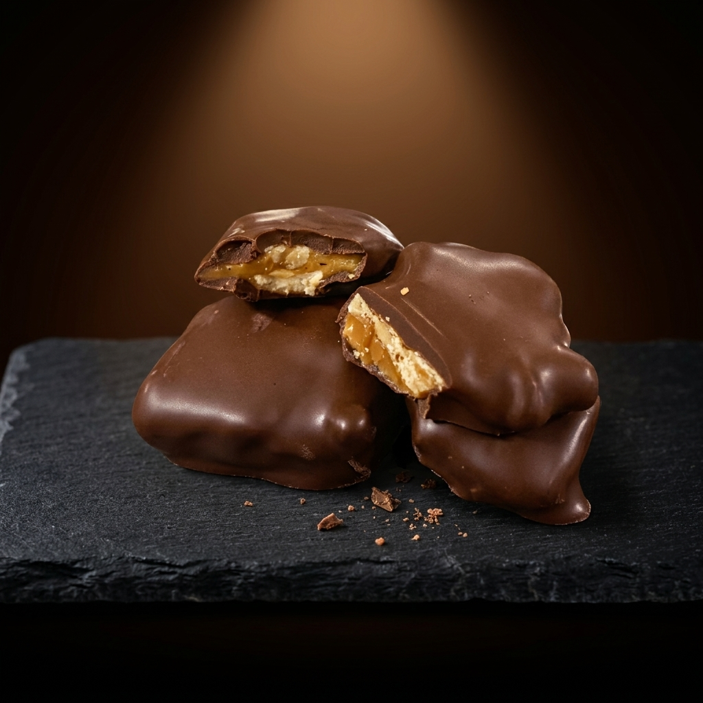 🍯 Choc Coated Vegan Peanut Brittle – 100g - OMG it's Irresistible — Vegan Chocolate Co