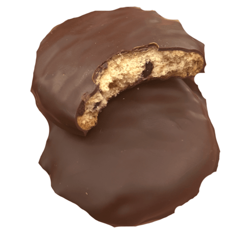 Chocolate Coated Gluten Free Choc Chip Cookies - 4 Pack - VeganChocolateCompany