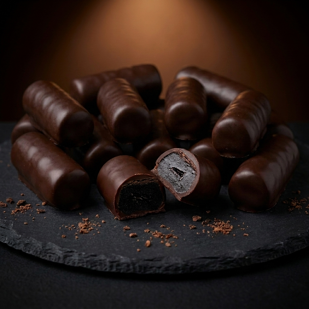 Chocolate Coated Liquorice Bullets - 100g — Vegan Chocolate Co