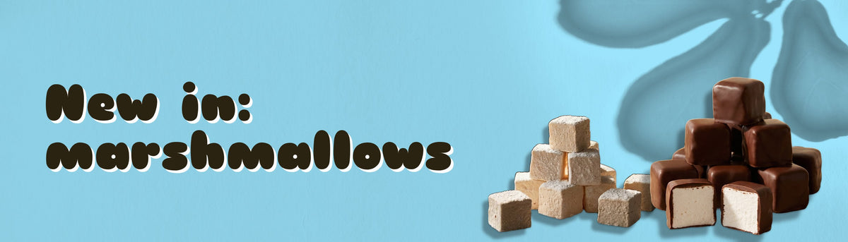 New in: vanilla marshmallows and choc coated marshmallows