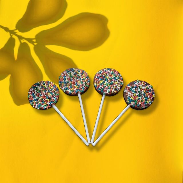 CHOCOLATE FRECKLE LOLLIPOP  - 4 Pack