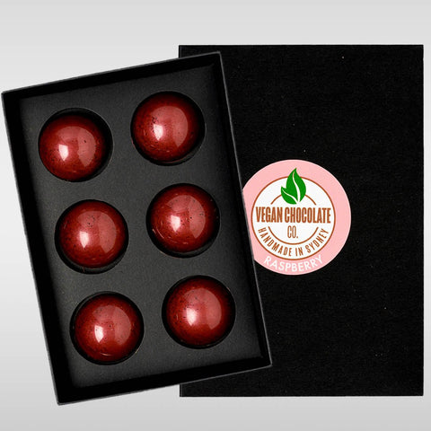 Raspberry Bon Bons (6 Pack) - VeganChocolateCompany
